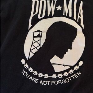 Rothco Black T-Shirt POW MIA men’s size XL